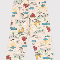 PRINTED JERSEY PANTS - Parkette.