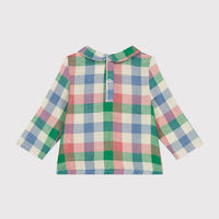 Babies Cotton Gauze Blouse with Collar - Parkette.