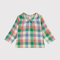 Babies Cotton Gauze Blouse with Collar - Parkette.