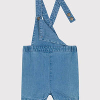 LIGHT DENIM OVERALL SHORTS - Parkette.