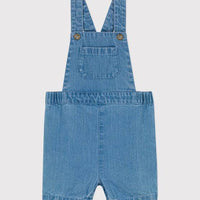 LIGHT DENIM OVERALL SHORTS - Parkette.