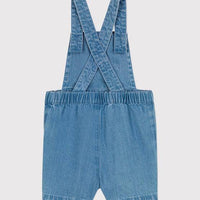 LIGHT DENIM OVERALL SHORTS - Parkette.