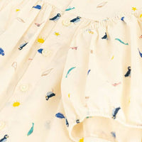 PATTERNED POPLIN DRESS AND BLOOMERS - Parkette.