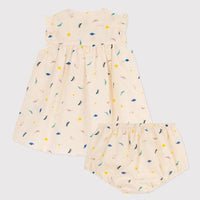 PATTERNED POPLIN DRESS AND BLOOMERS - Parkette.