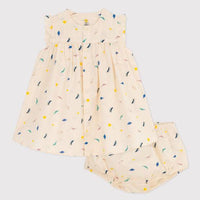 PATTERNED POPLIN DRESS AND BLOOMERS - Parkette.