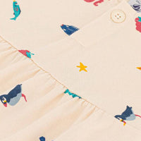 PATTERNED JERSEY SHORT-SLEEVED DRESS - Parkette.