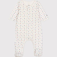 BABIES' BODYJAMA IN MINI-HEART PRINT TUBE KNIT - Parkette.