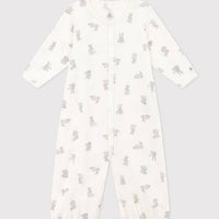 Babies' Cotton Jumpsuit/Sleeping Bag - Bunnies - Parkette.
