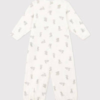 Babies' Cotton Jumpsuit/Sleeping Bag - Bunnies - Parkette.
