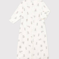 Babies' Cotton Jumpsuit/Sleeping Bag - Bunnies - Parkette.