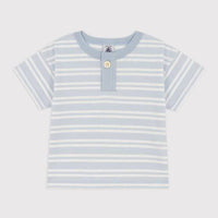 SHORT-SLEEVED STRIPED JERSEY T-SHIRT - Parkette.