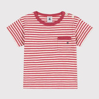 SHORT-SLEEVED STRIPED SLUB JERSEY T-SHIRT - Parkette.