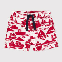 RECYCLED FABRIC SWIM SHORTS - Parkette.