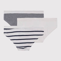 Boys' Striped Cotton Briefs 3 Pack - Parkette.