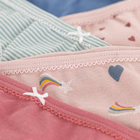 Kids Heart Patterned Cotton Briefs - 5-Pack - Parkette.