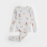 Puppy Love Print on Lunar Rock PJ Set - Parkette.