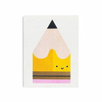 Yellow Pencil Mini Card - Parkette.