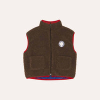 BROWN TEDDY VEST - Parkette.
