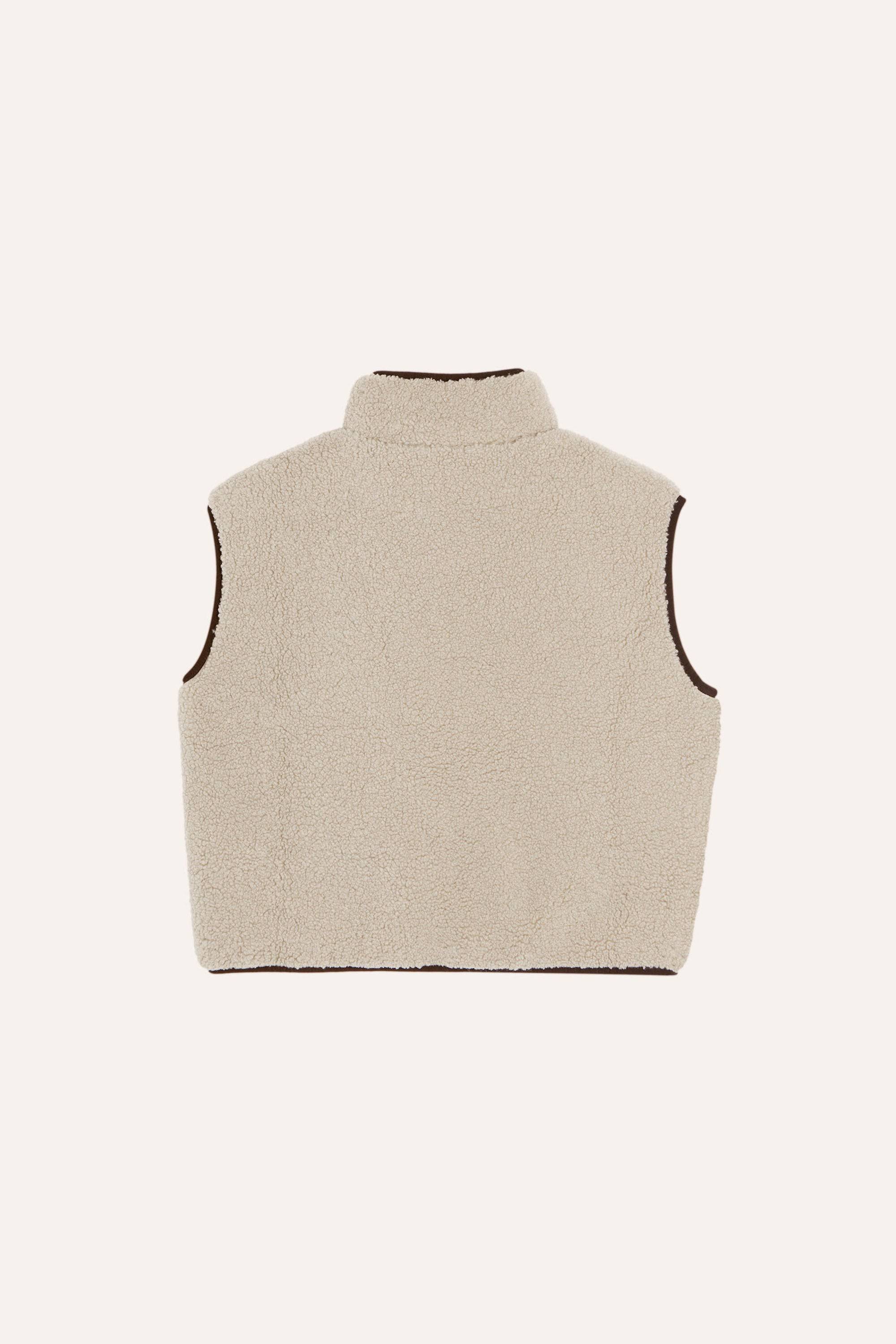 Ecru Teddy Vest | Parkette.