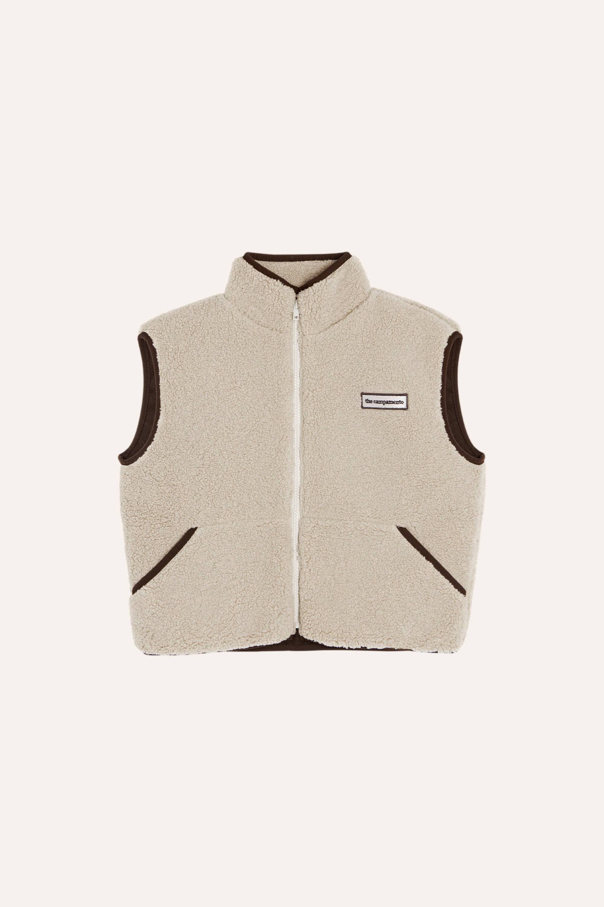 Ecru Teddy Vest | Parkette.