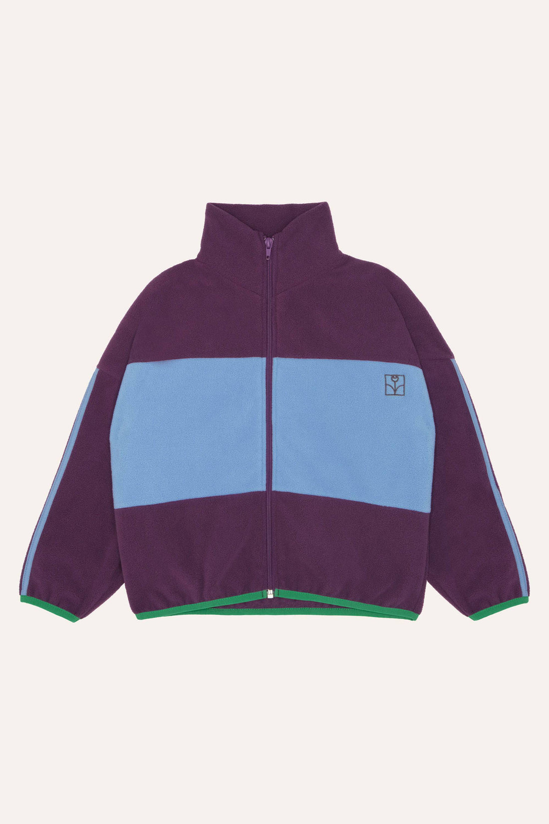 Purple Polar Zipped Sweatshirt - Parkette.
