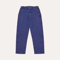 BLUE WASHED KIDS TROUSERS - Parkette.