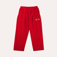 RED CORDUROY TROUSERS - Parkette.