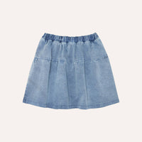 BLUE WASHED SKIRT - Parkette.