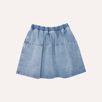 BLUE WASHED SKIRT - Parkette.