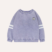 Washed Blue Oversized Kids Sweatshirt - Parkette.