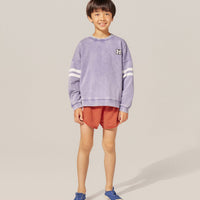Washed Blue Oversized Kids Sweatshirt - Parkette.