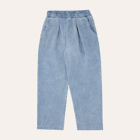 Washed Blue Kids Trousers - Parkette.