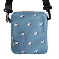 3P4 X Peanuts® - Snoopy Embroidered Denim Crossbody Bag - Parkette.