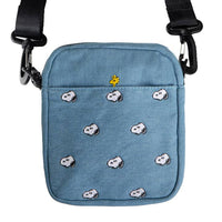 3P4 X Peanuts® - Snoopy Embroidered Denim Crossbody Bag - Parkette.