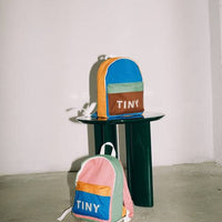 Color Block Backpack - Blue/Emerald - Parkette.