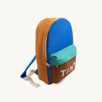Color Block Backpack - Blue/Emerald - Parkette.