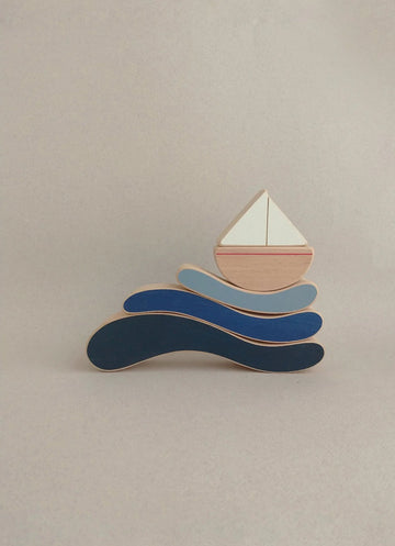 Boats & Waves Stacking Toy - Parkette.