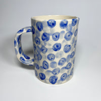 Blue Polka Dot Mug - Parkette.