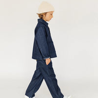 Indigo Wide Leg Jeans - Parkette.