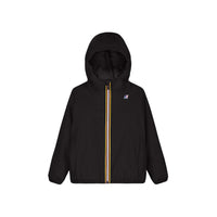 CLAUDE - KIDS PACKABLE FULL ZIP RAIN JACKET IN BLACK PURE - Parkette.