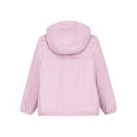 CLAUDE - KIDS PACKABLE FULL ZIP RAIN JACKET IN PINK - Parkette.