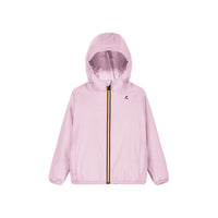 CLAUDE - KIDS PACKABLE FULL ZIP RAIN JACKET IN PINK - Parkette.