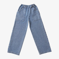 Light Blue Wide Leg Jeans - Parkette.
