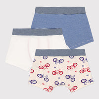 Boys' Bike Themed Cotton Boxers 3 Pack - Parkette.