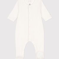 Cotton Drop Needle Rib Sleepsuit - Parkette.