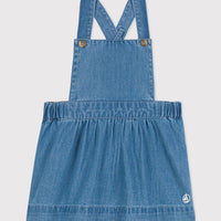 Sleeveless Light Denim Dress - Parkette.