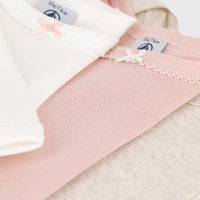 Long-Sleeved Cotton Bodysuit 3 Pack - Parkette.