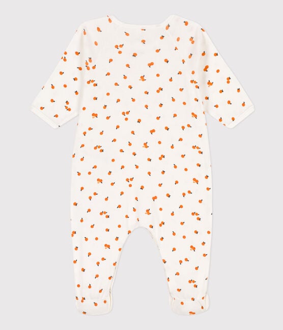 Orange Cotton Sleepsuit - Parkette.