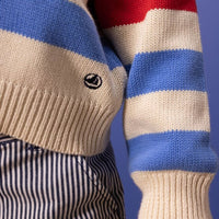 Stripy Cotton Pullover - Parkette.