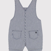 Stripy Short Overalls - Parkette.